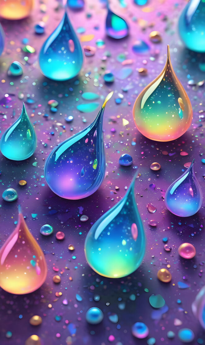 tear drops with glitter