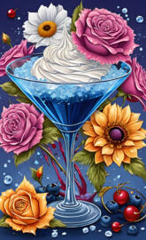 a cake with flowers on it