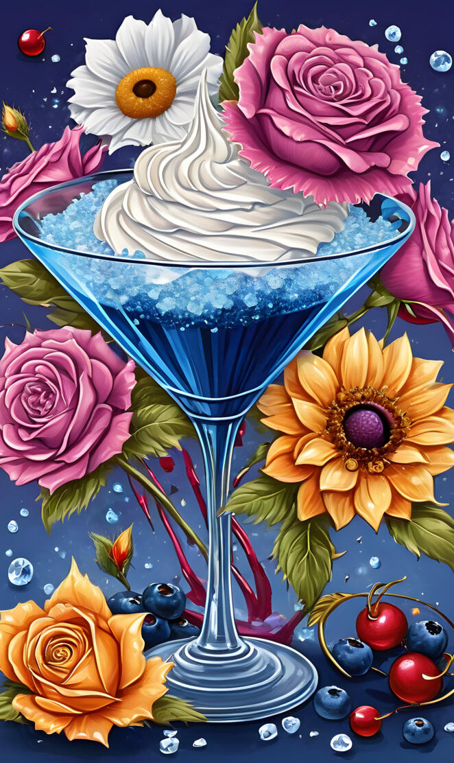 a cake with flowers on it