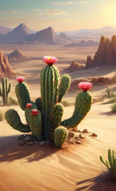 blooming cactus