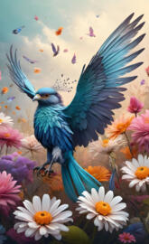 vivid photo humming bird