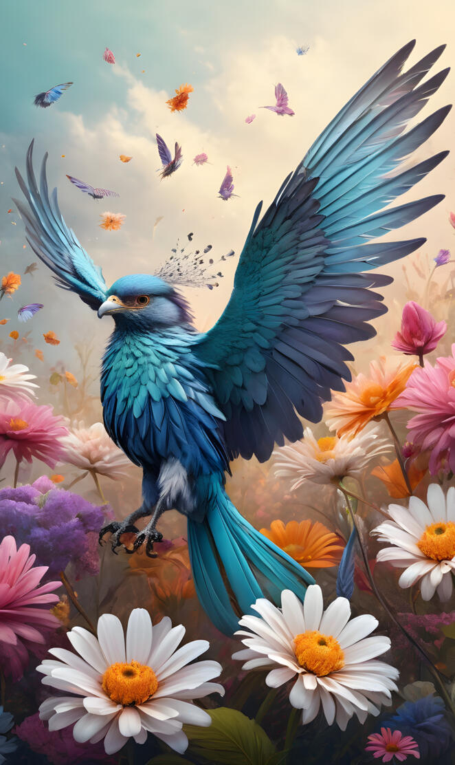 vivid photo humming bird