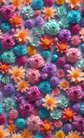 Smsll colorful blooms