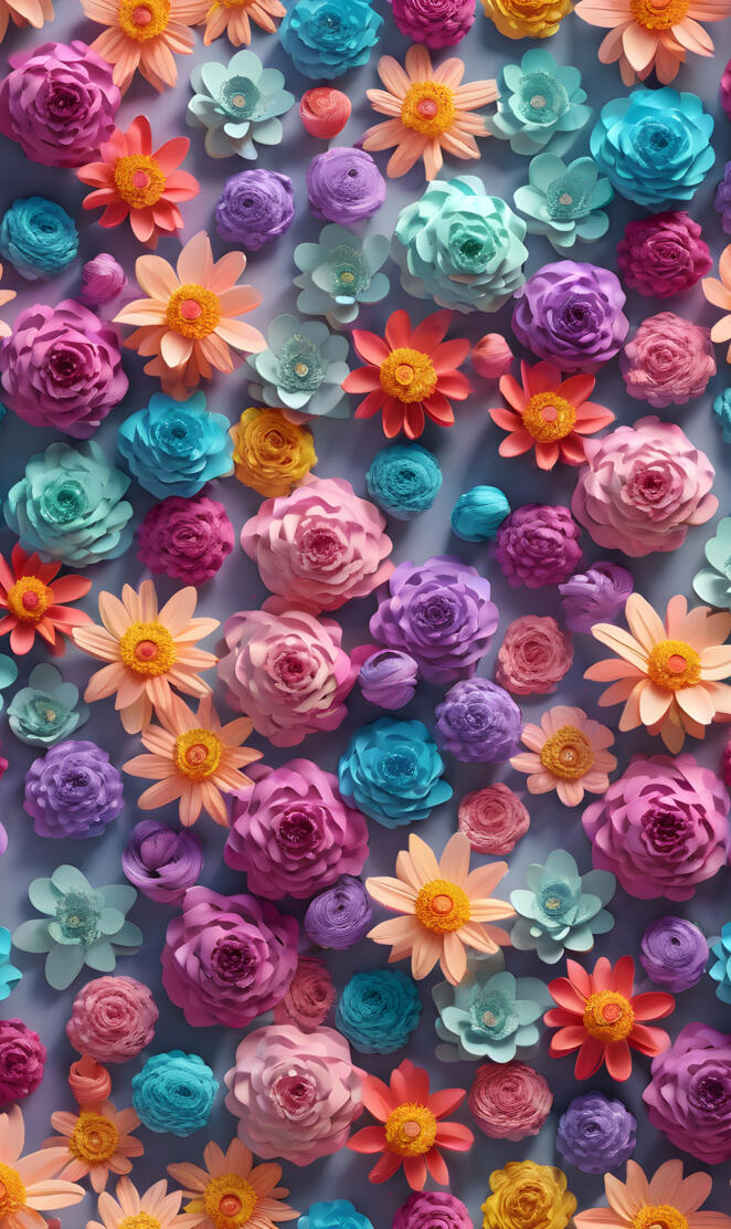 Smsll colorful blooms