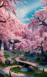 Blooming Cherry Blossoms