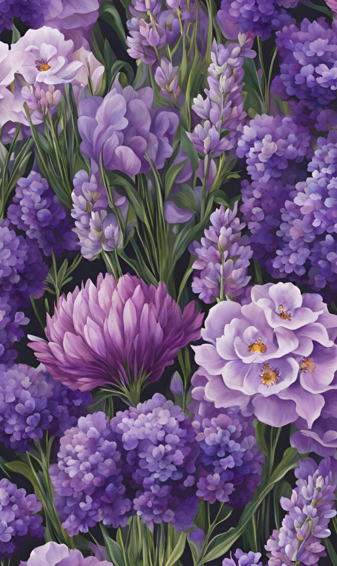 Purple Bloom Elegance