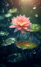 Pink Lotus Bloom