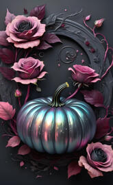 Blooming Mauve Pumpkin