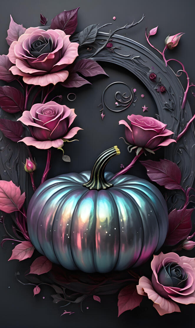 Blooming Mauve Pumpkin