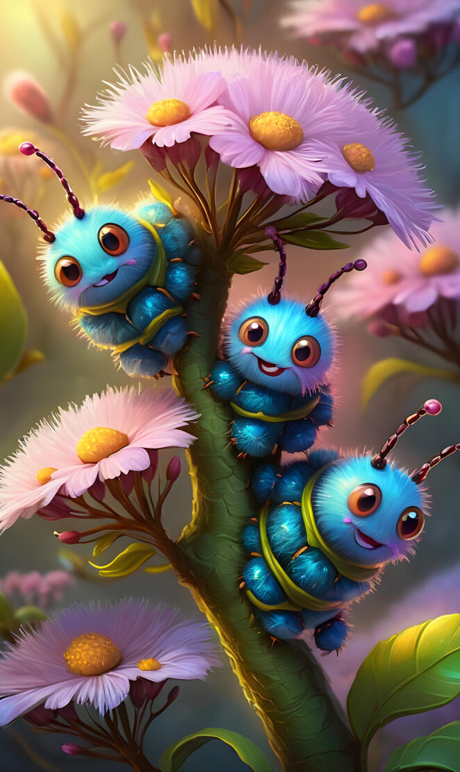 Fuzzy Caterpillar Cuties