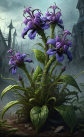 Wolfsbane Plant in Bloom