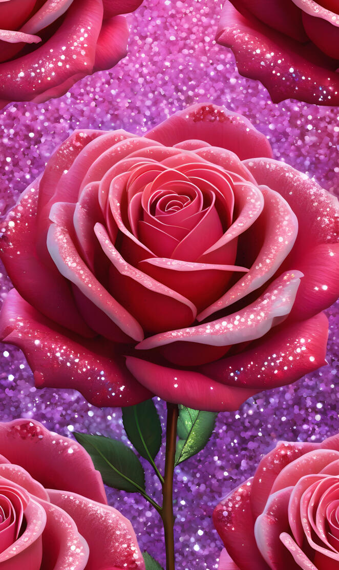 Big Pink 
Rose Bloom