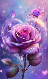 Full Purple
Rose Bloom