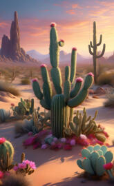 Desert, cactus, dry