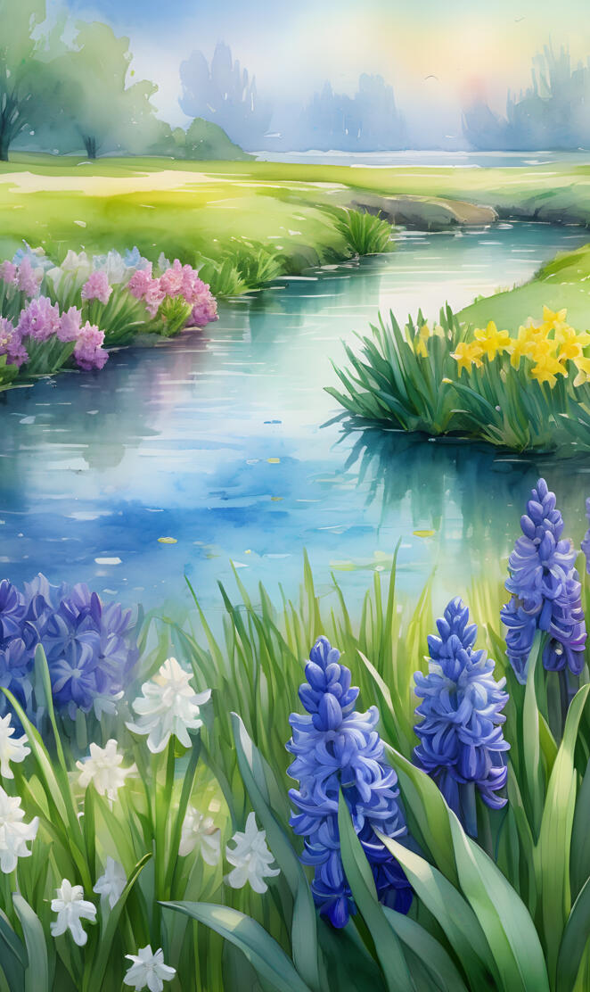 Daffodils and Hyacinths