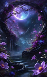 Cosmic Bloom: Vortex of Shadows