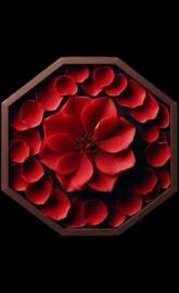 Red Flower Petals Art