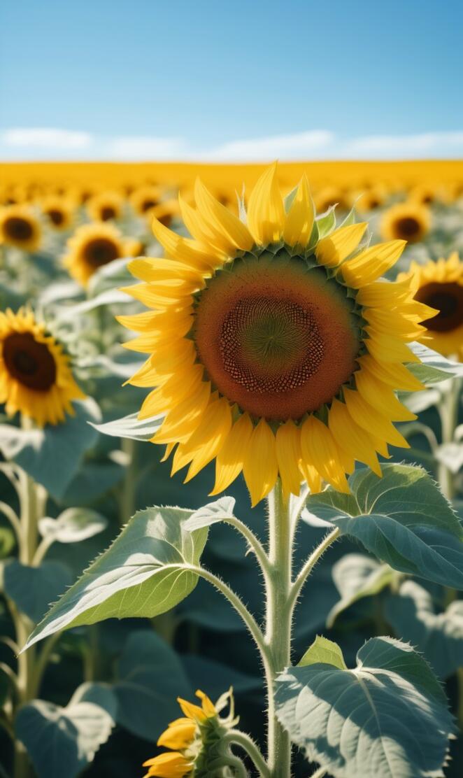 illustrate-a-sunflower-field-in-full-bloom