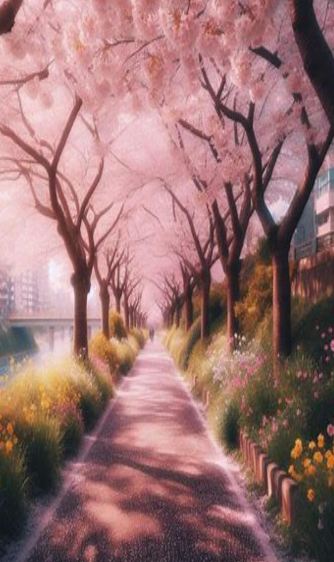 Cherry blossom breeze.