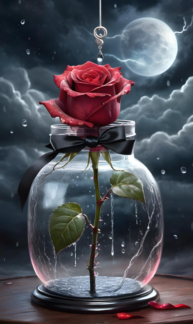 Eventually, Every Rose Blooms Even As It Storms.