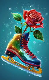 skating rose