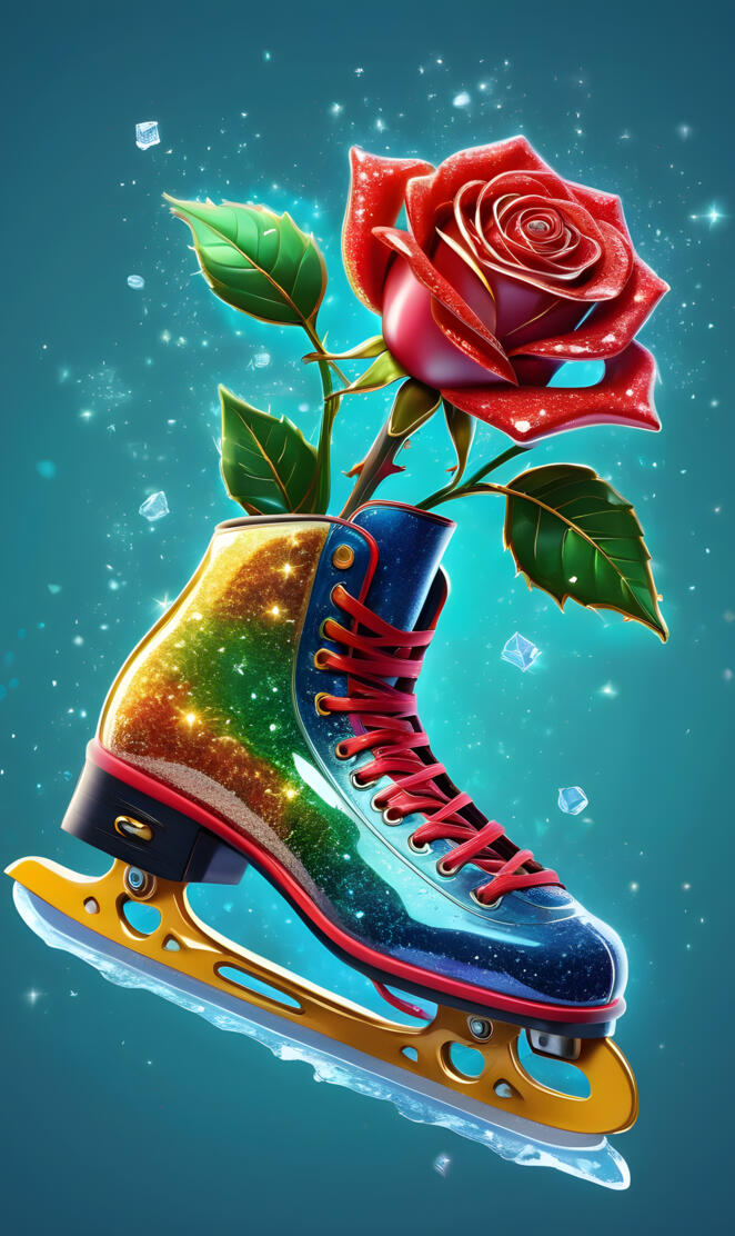 skating rose