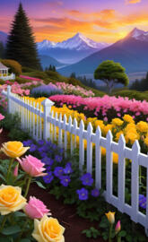 roses with a mountain view 2024-02