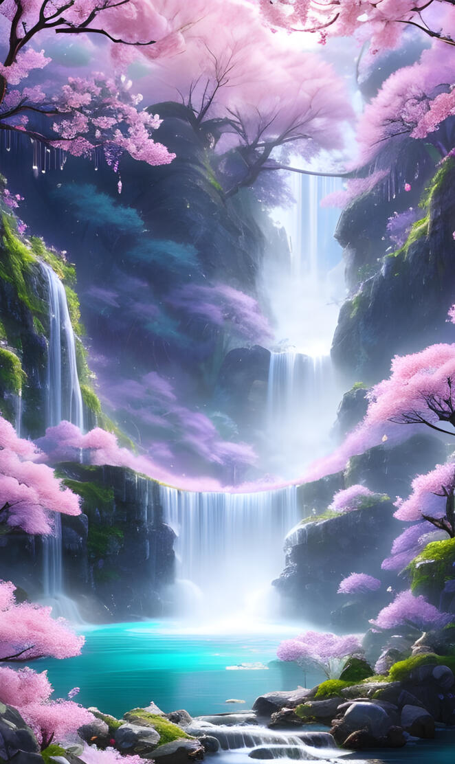 Cherry Blossom Falls