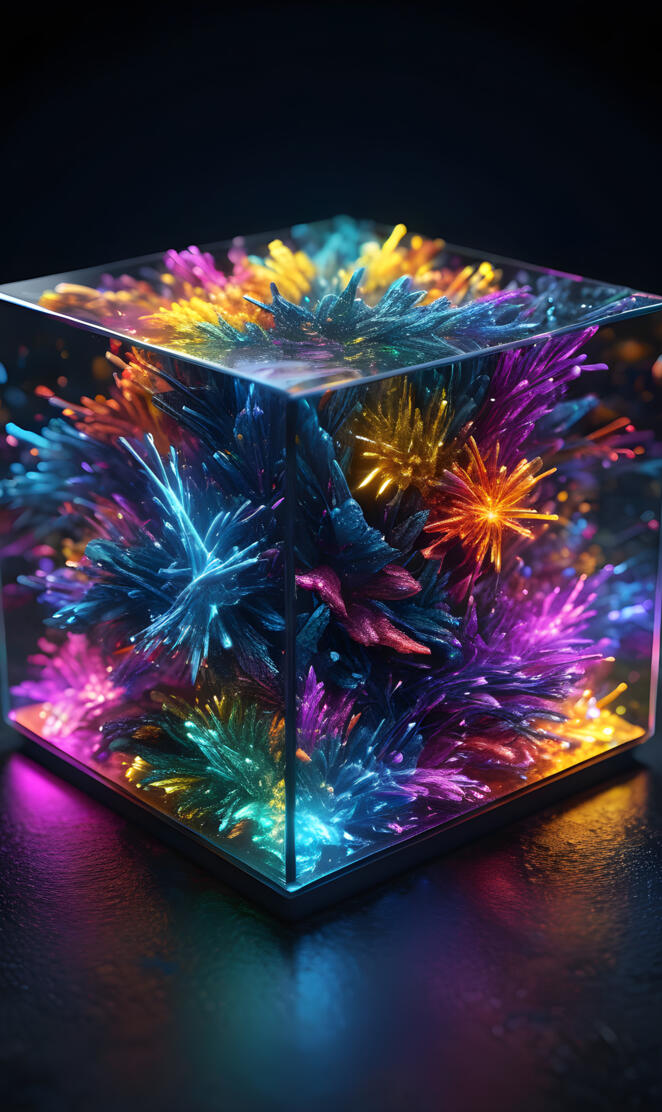 Electric Sparks in a Cube