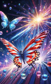 a colorful butterfly with wings