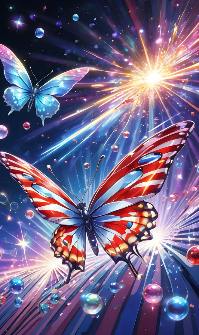 a colorful butterfly with wings