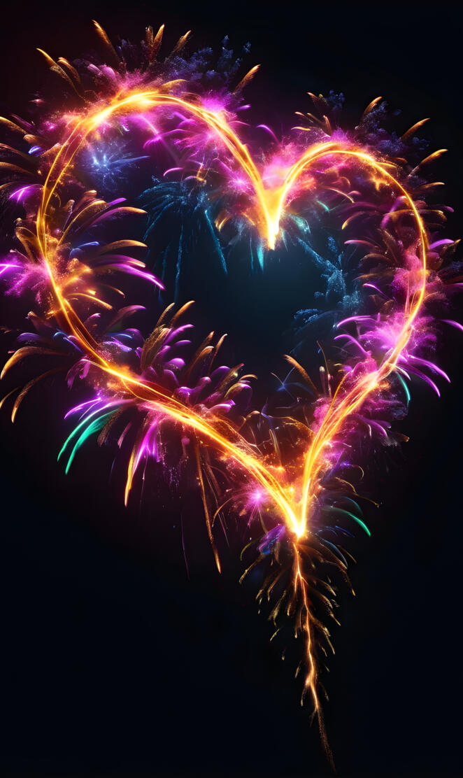 Heart Fireworks