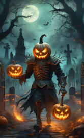 mean pumpkin man