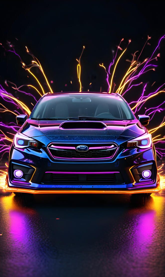 Black Subaru Impreza Front