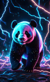 Synthwave Panda