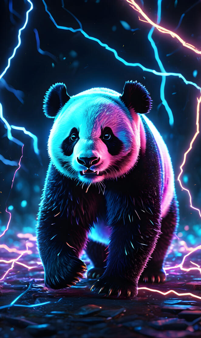 Synthwave Panda