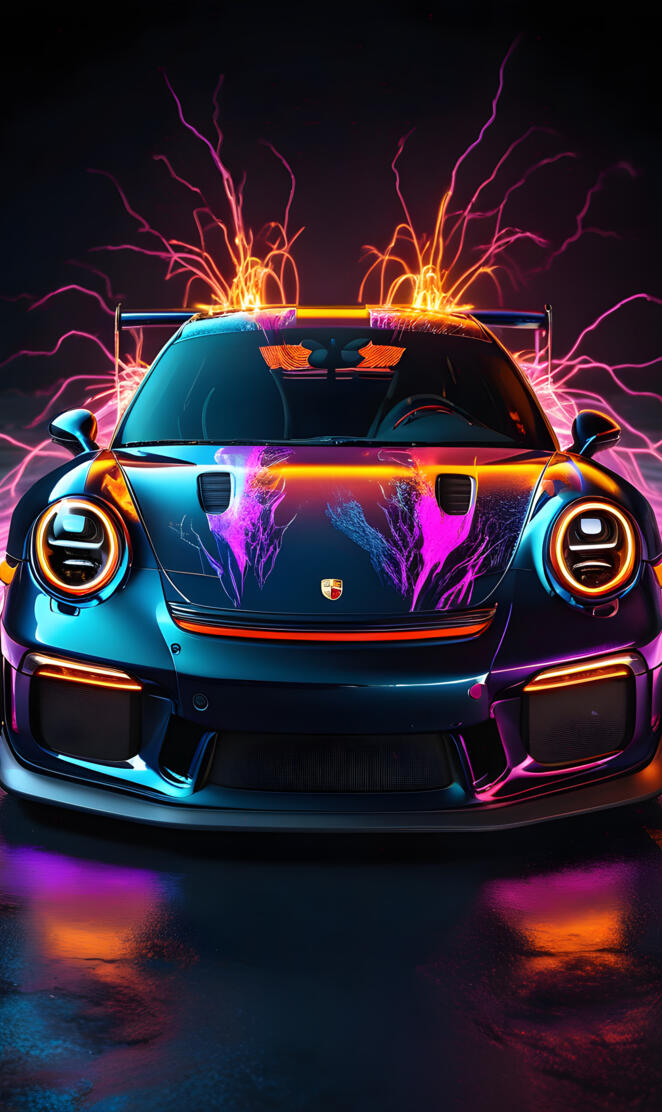 Black Porsche GT3 RS Front