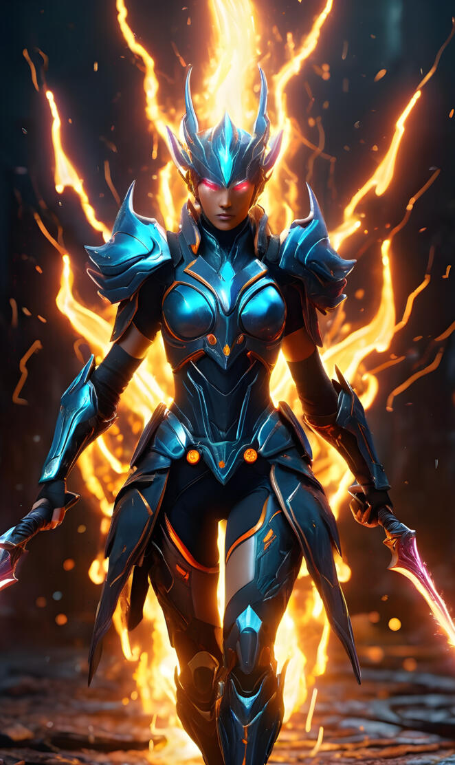 Devasting Cyber Soldier Girl