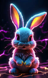Cute electric Bunny