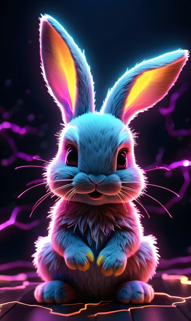 Cute electric Bunny