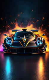 Black Pagani Zonda R