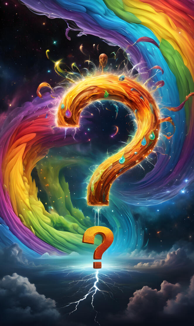 a colorful spiraling object