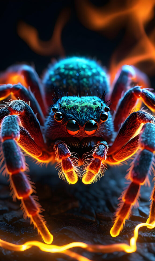 glowing Tarantula