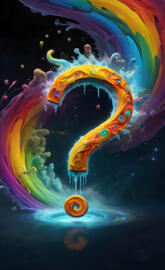 a colorful art piece