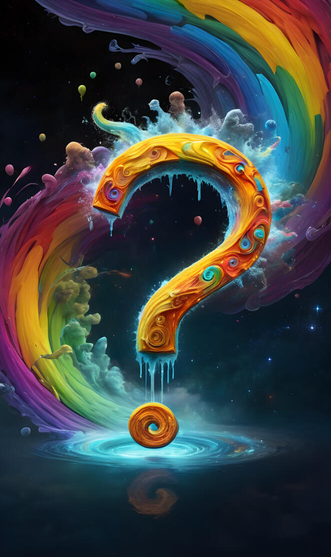 a colorful art piece