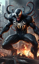 venom surounded by chaos