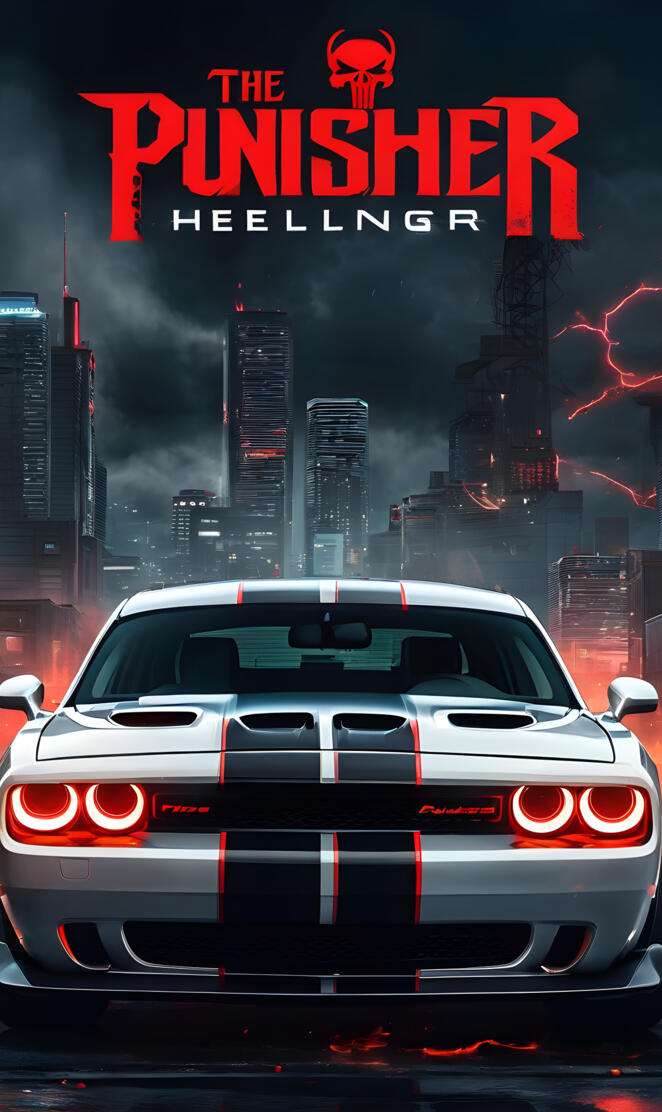 Punisher edition hellcat wide body challenger