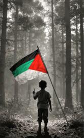 Waving palestine flag 4K wallpaper