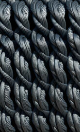 metallic rope