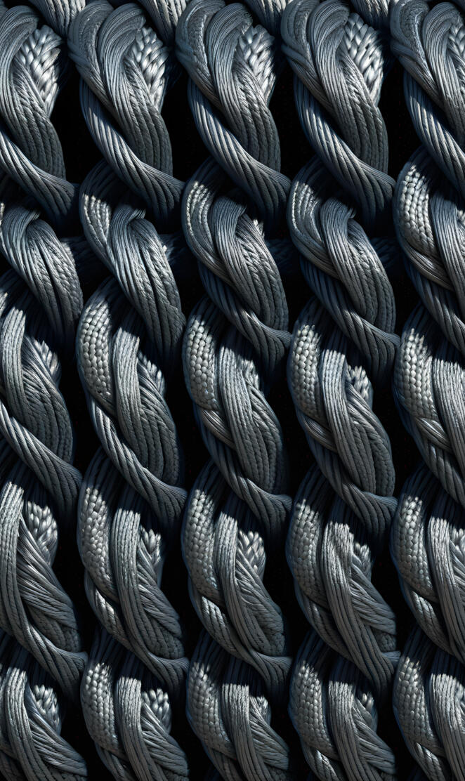metallic rope
